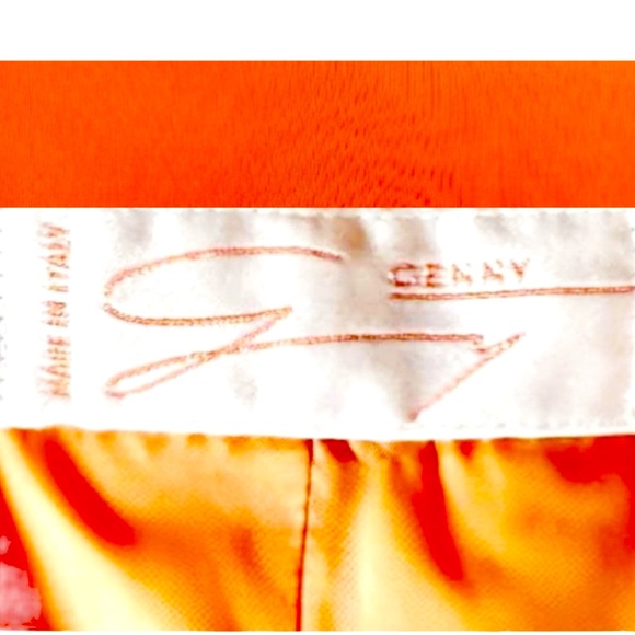 Vintage Genny Orange Skirt and Jacket Suit Size Vintage Fits Size Small - Picture 11 of 12